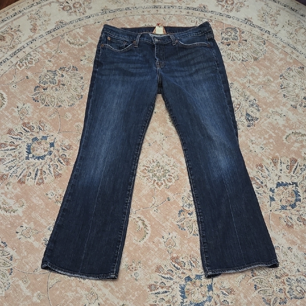 Lucky Brand Henna SweetNLow Blue Jeans stretch OL linx bootcut 5 pocket 12 EUC …
